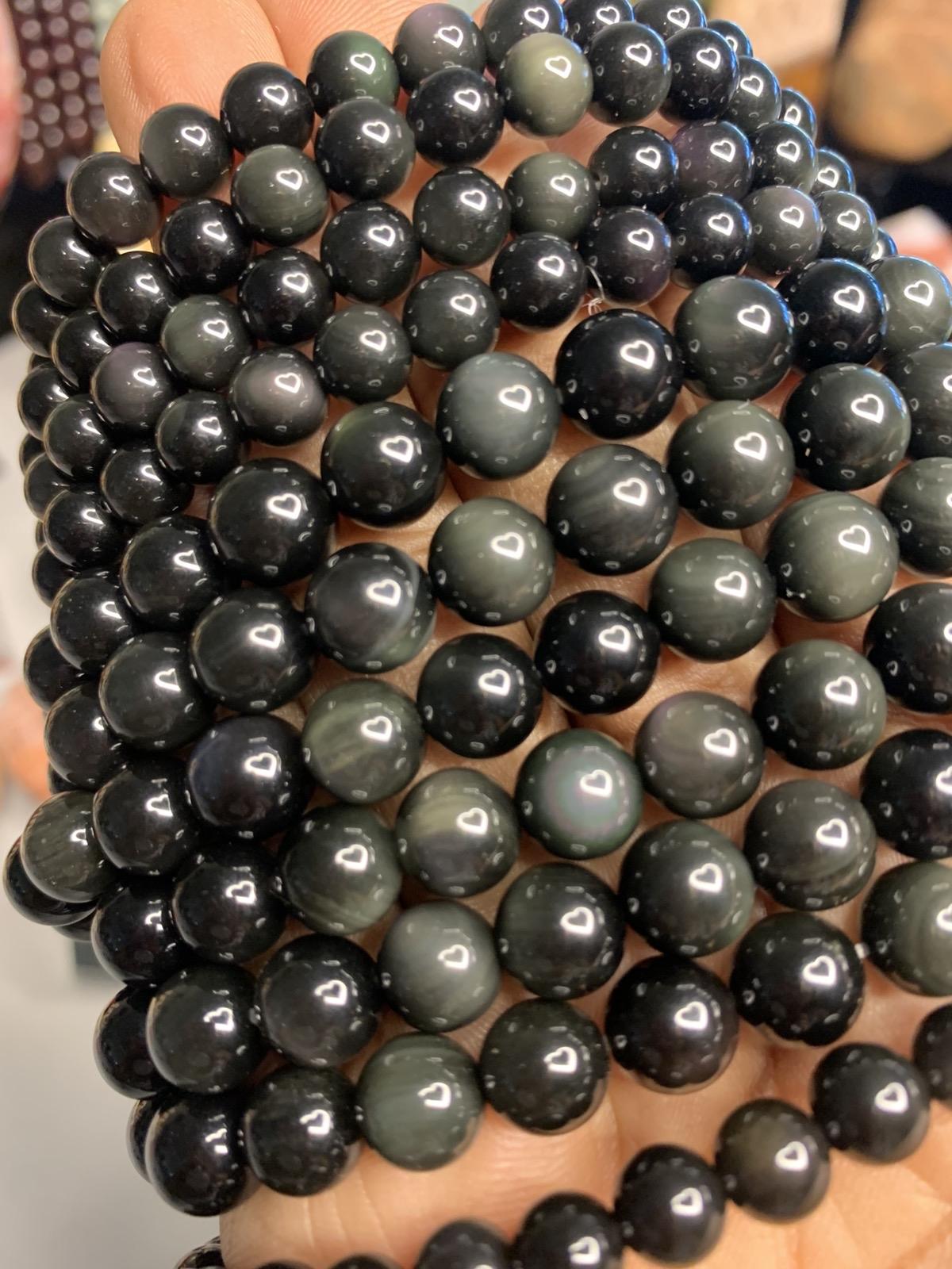 Rainbow Obsidian Crystal Bracelets