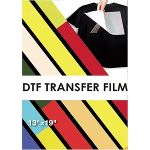 DTF Transfer Film 13"x19", A3 Plus 50 Sheets DTF Film for Sumblimation or DTF Inkjet Printer, Double Sided Matte Direct to Film Transfer Paper for T Shirts and All Fabrics