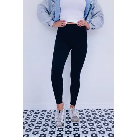 Women's Comfy Soft High-Waisted Basic Style Lanie High Rise Leggings