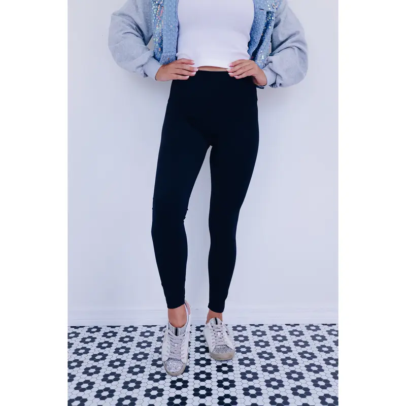 Women's Comfy Soft High-Waisted Basic Style Lanie High Rise Leggings