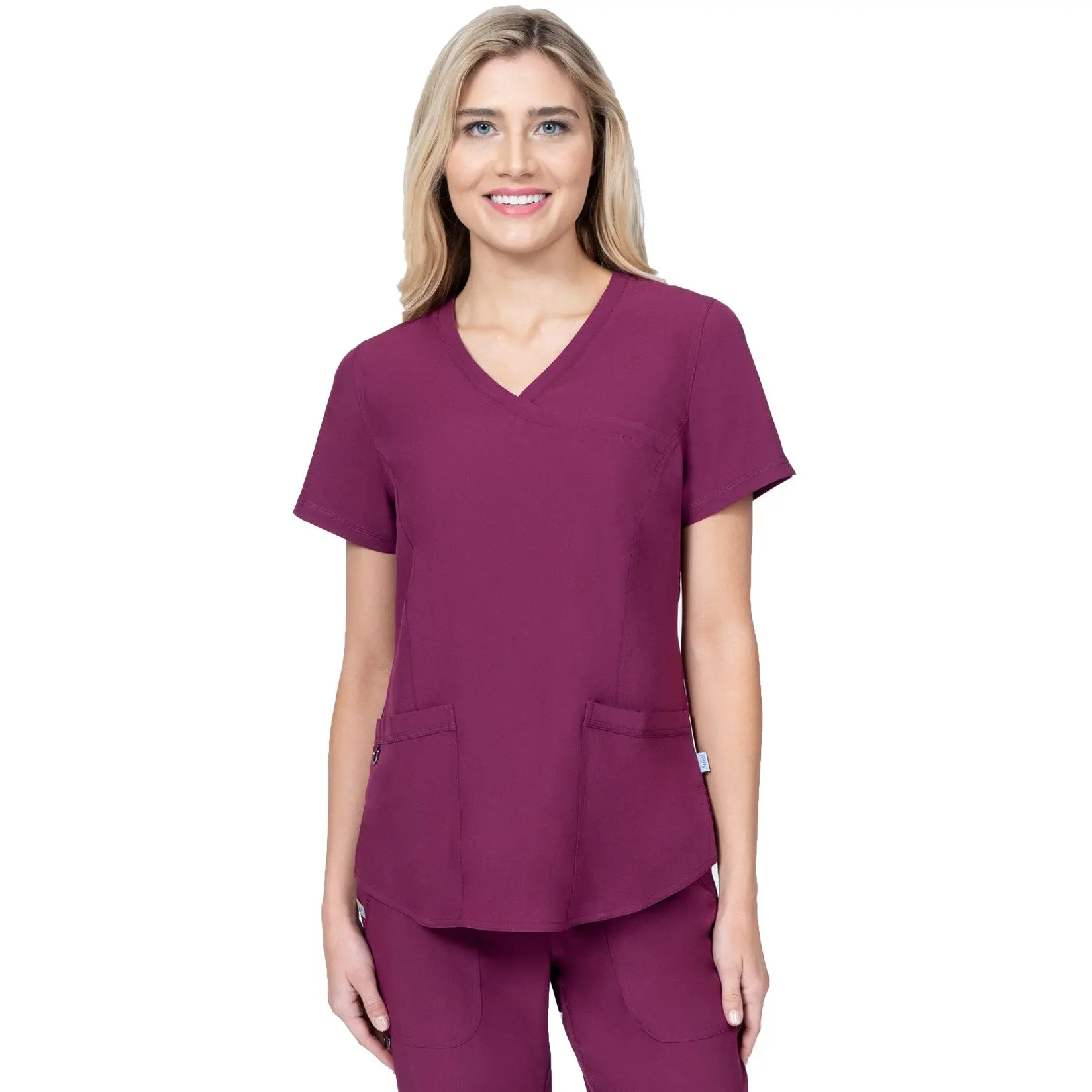 Elements Select Women's Mock Wrap Scrub Top