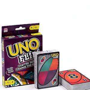 Uno Flip Card Game, Mattel Games Wildcard Uno, Fun Family Party Game, Engaging Uno Flip Design, Perfect for Parties and Gatherings