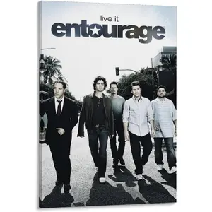TV Series Entourage Promotional Poster (4) Canvas Print Wall Art Decor Living Room Office Bedroom