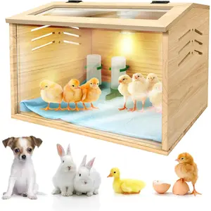 Chicken Brooder Box,Chick Brooder,Brooder Box For Chicks,Small Chicken Coop,Baby Chicken Supplies,Chick Brooder Box,Quail Cage,Quail Coop,Measures Approximately 15.7 X 12 X 12 Inches