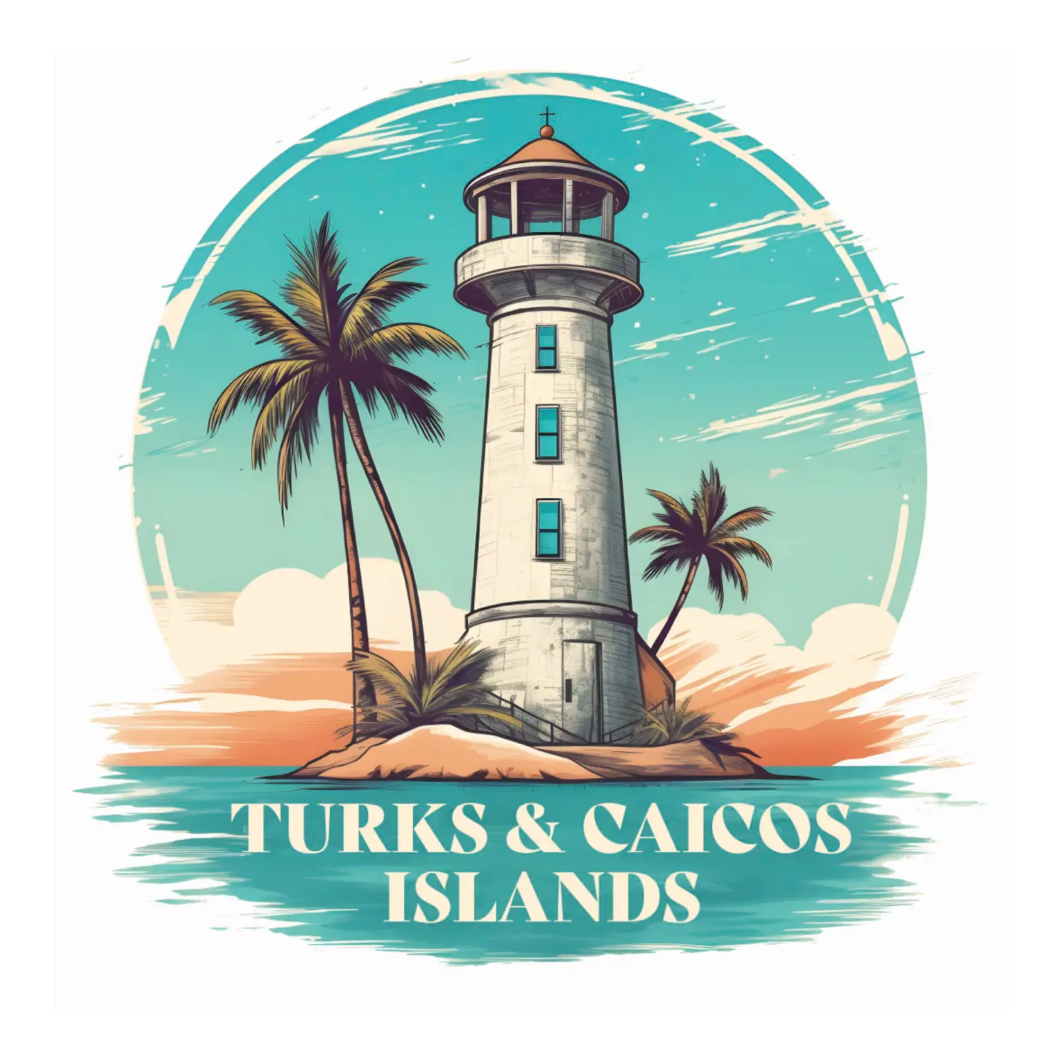 R and R Imports Turks and Caicos Decorative Souvenir Magnet, Magnetic Decal for Home Decor, Refrigerator Use