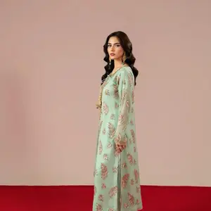 Pure Chiffon Handwork Embellished 3-Piece Suit