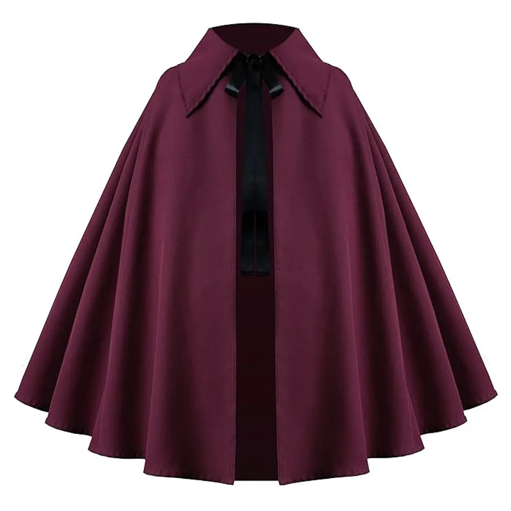Short cloak 4014 wine red