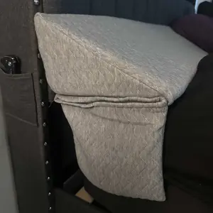 Sonoro Kate Queen Size(60"x6"x10") Bed Wedge Pillow For Headboard, Mattress Gap Filler, Triangle Bloster Pillow Wedge, Stop Pillow Falling Down-Grey