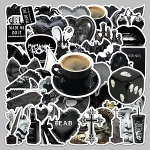 50pcs dark gothic personality cool cartoon sticker suitcase refrigerator creative water cup desktop phone case sticker