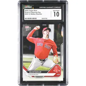 Walker Buehler Boston Red Sox 2025 Topps Now Road to Opening Day #OD-12 CGC Authenticated 10 Card