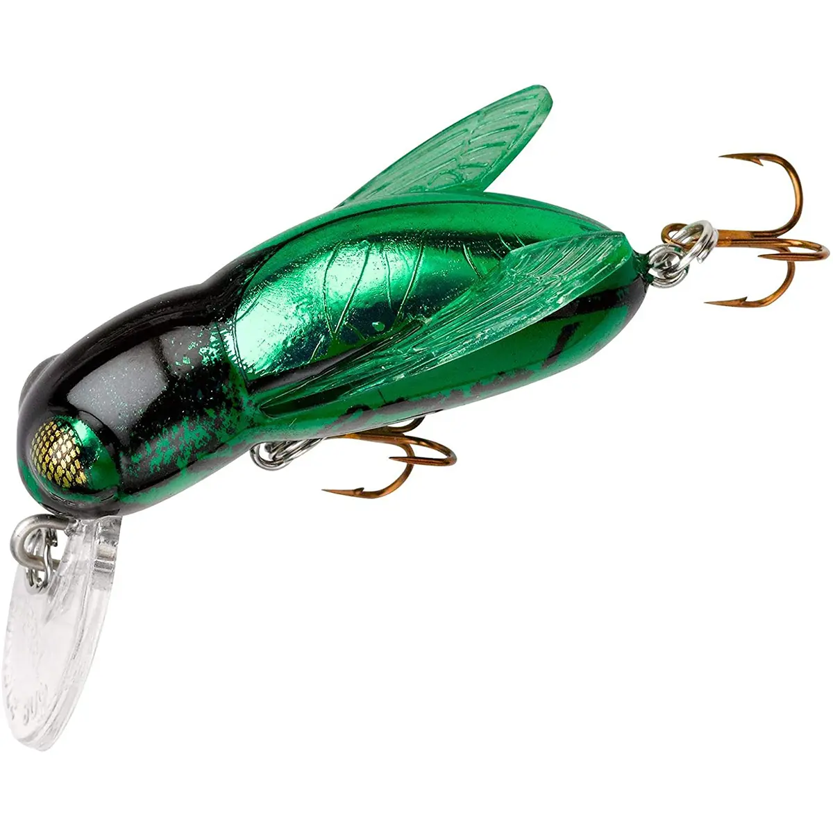 Rebel Bumble Bug Fishing Lure - 7/64 oz, June Bug Color, Cranking Depth: 0-2 ft, Great for Ponds & Creeks, Ideal for Bluegill & Kids, Cranking Depth: 0-2 Feet, Panfish