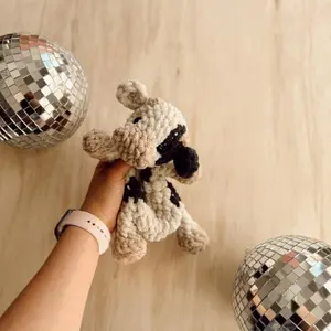 Handmade Cookie The Cow Crochet Plush – Soft, Cute & Irresistible