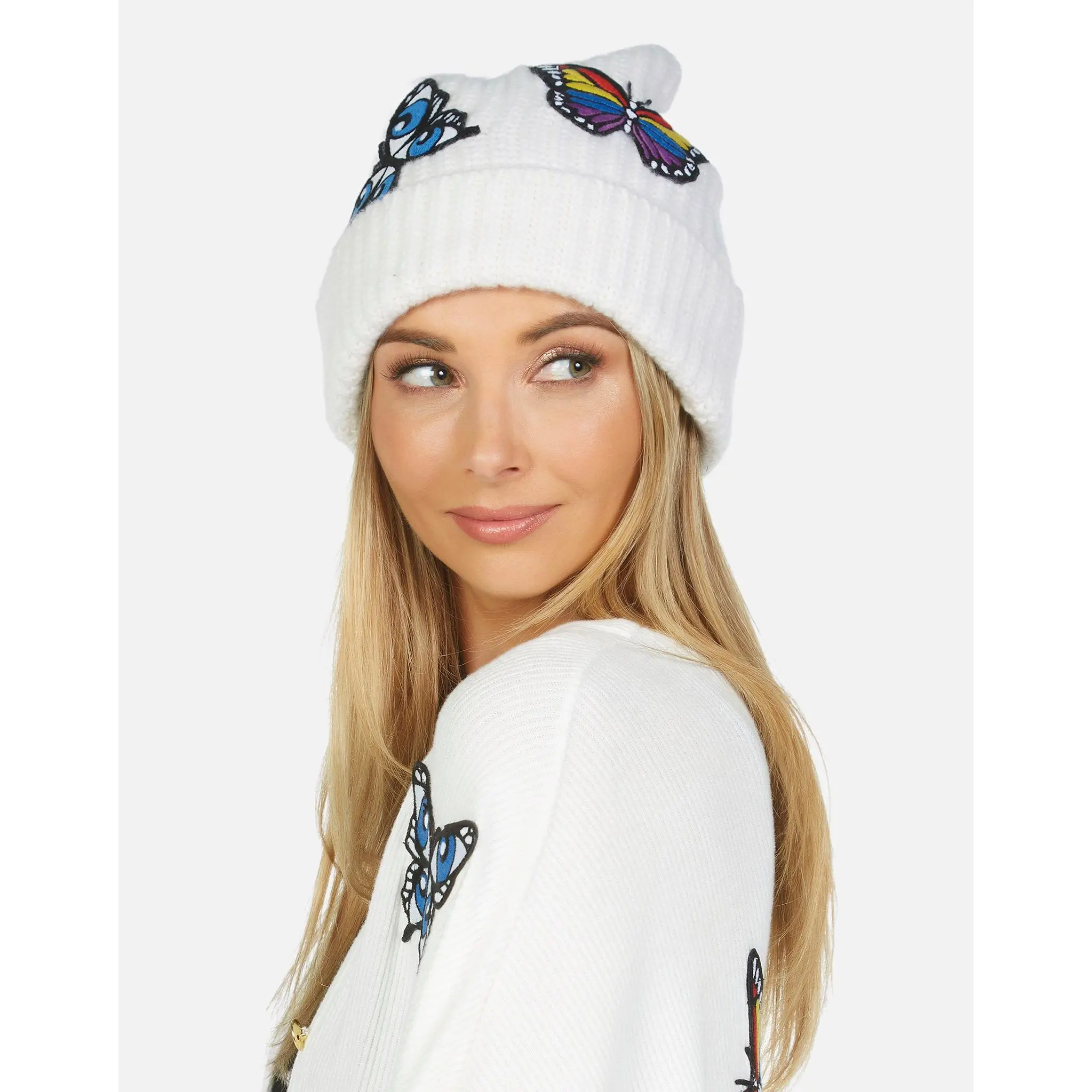 Blix Butterfly Patches Beanie