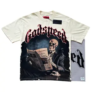 Reading book God Speed Graphic Cotton T-Shirt