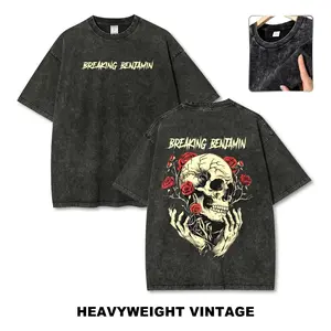 Unisex Breaking Benjamin Vintage Washed Graphic T-Shirt – Retro Rock Style Tee, Casual Short Sleeve Streetwear Top