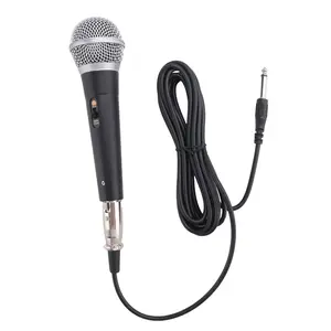Dynamic Wired Karaoke Microphone – Portable Speaker Set, featuring fast Bluetooth 5.3 connectivity, USB/AUX input ports, and a metal casing, designed for singing enthusiasts