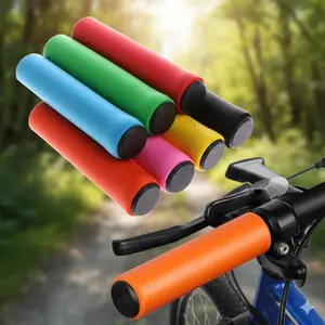 High-Quality Bike Handlebar Grips: Non-Slip Ergonomic Design, Soft Foam for Comfort, Easy Installation, Durable & Eco-Friendly, Perfect for MTB Road Commuting Outdoor Fitness Cycling Upgrade