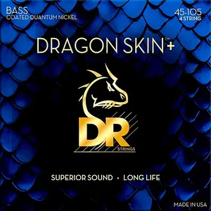 DR Strings DRAGON SKIN + Bass Strings 4 string 45-105