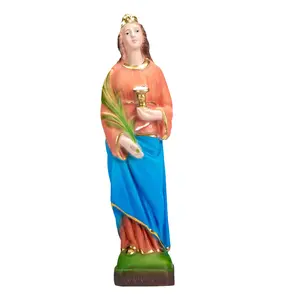 The Faith Gift Shop Saint Lucia statue  - Hand Painted in Italy - Our Tuscany Collection - Estatua de Santa Lucia