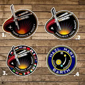 Project Hail Mary Mission Patch Sticker, Amaze Sticker, Rocky Sticker