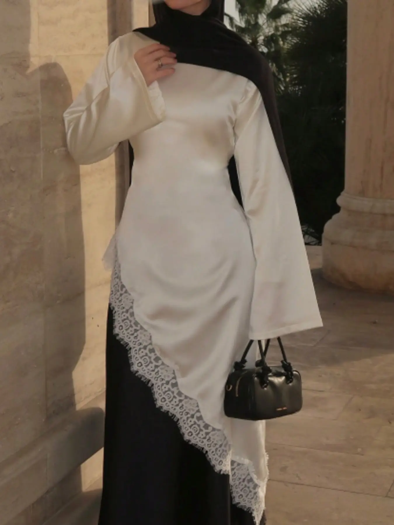 halter long white dress Modal Halterneck Maxi Dress in White - XXL