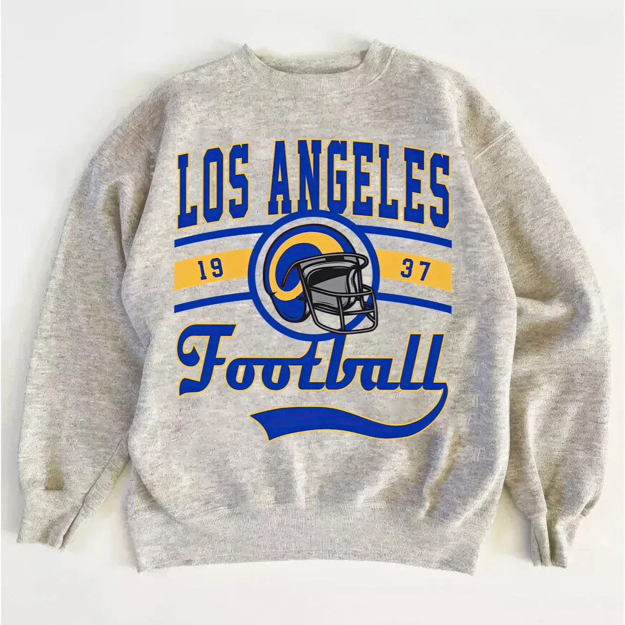 Los Angeles Retro Football Sweatshirt, Vintage Fan Crewneck Gift
