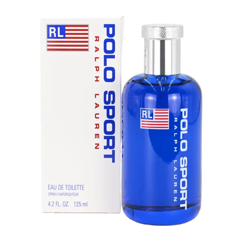 Ralph Lauren Polo Sport Men's Eau de Toilette Spray - 4.2 fl oz (125ml) Woody Citrus Fougere, Daily Wear, Long-Lasting Aromatic, Notes of Ginger, Green Notes, Lemon, Jasmine, Cedar, Musk, Amber, Lavender, Rose, Fragrances Perfumes Cologne, Gift for Men