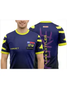 2026 PDC Luke Littler Dart Suit "The Nuke" Men's Round Neck 3D Printed T-shirt Short Sleeve Sports Casual T-shirt Fan Gift Gym Athletic Clothes