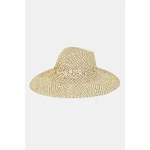 Fame Cutout Woven Straw Hat