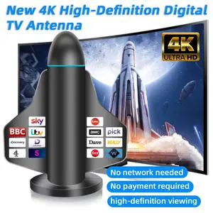 Super Strong Signal TV Antenna Digital HD Antena Indoor HDTV 1080P 4K Long Range 360° Reception High Performance Signal Reception Compatible with Multiple TV Channels