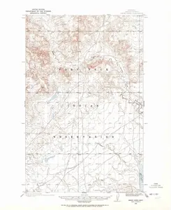 Smoke Creek Montana USGS Topographic Quadrangle Map, 1912, 1:62500