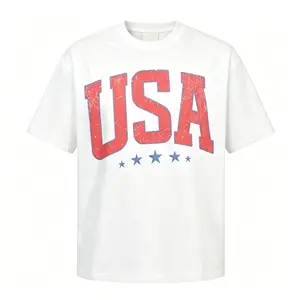 Retro America 4th Of July Shirt Preppy Fourth of July Tshirt Trendy Oversized USA Tee Aesthetic Patriotic Shirt