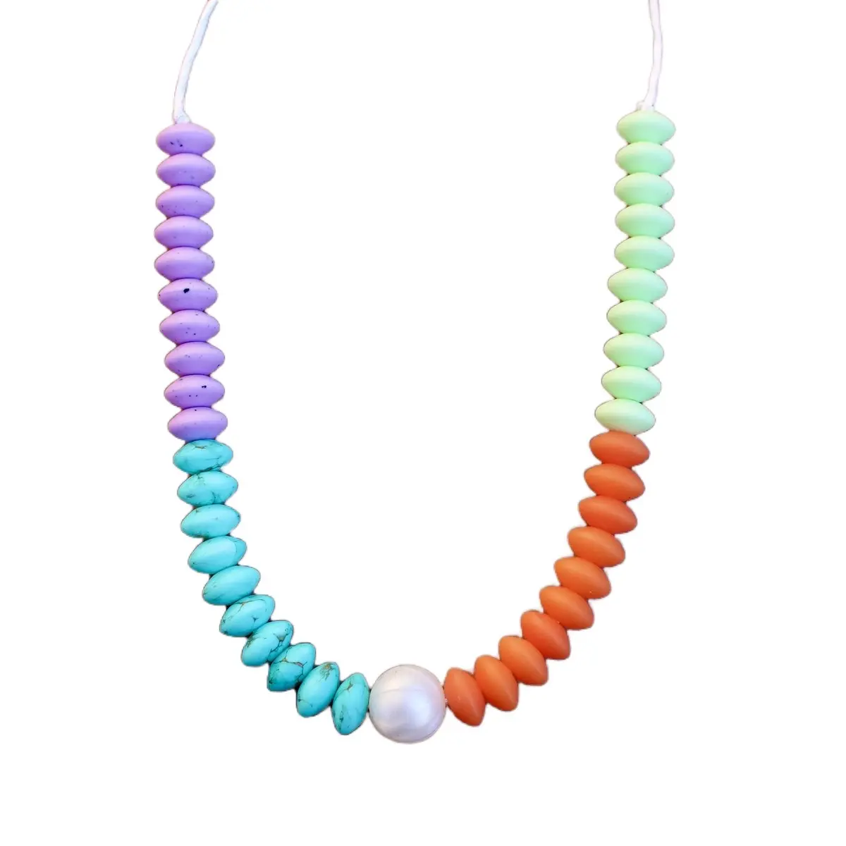 Nune Sensory Jewelry Desert Oasis Silicone Nursing Necklace for Breastfeeding Moms