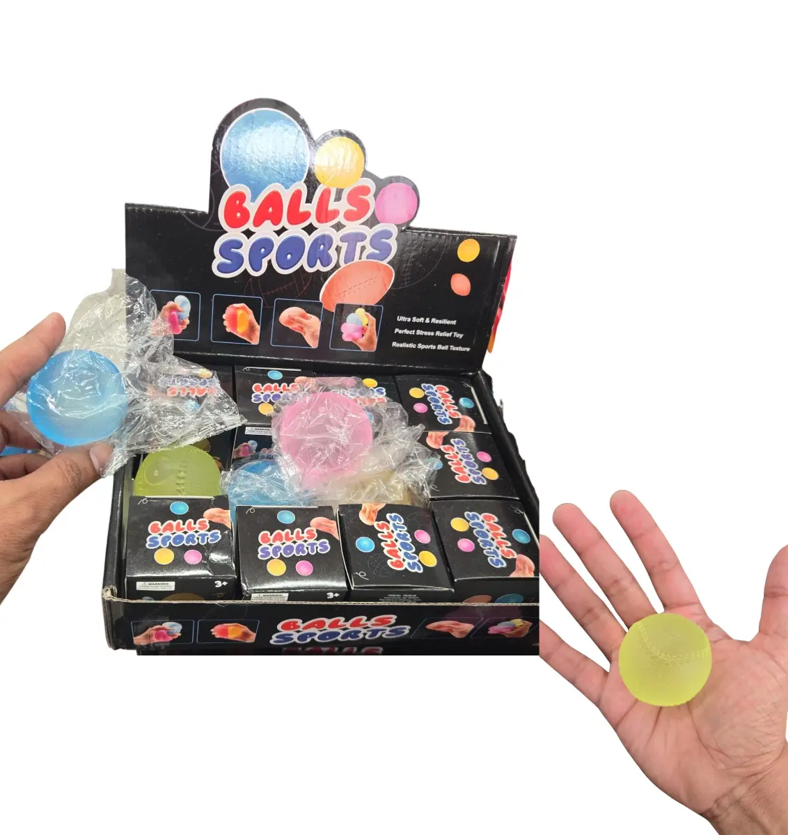 Sugar Squish Sports Ball, Stress Relief Toy