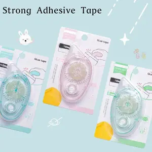 10m*8mm Strong Double Sided Adhesive Glue Tape DIY Scrapbooking Office Stationery Supplies High Viscosity Roller Tape