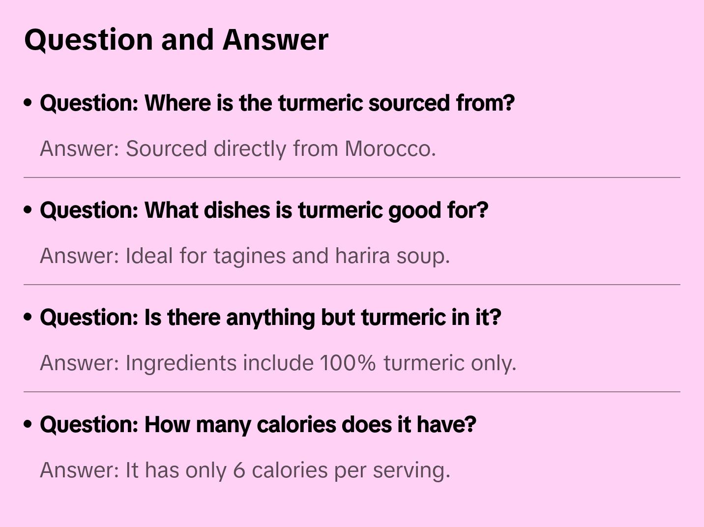 Moroccan Berber Gold - 100% Pure Ground Turmeric Flavor Spice Traditional Garlic