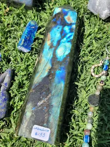 Labradorite Tower - XL - Hexagonal - Natural Stone