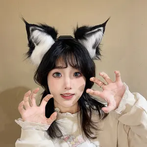 Realistic Furry Fox Ear Headband - Motion Activated, Rechargeable, Interchangeable Cat Ears for Cosplay & LARP