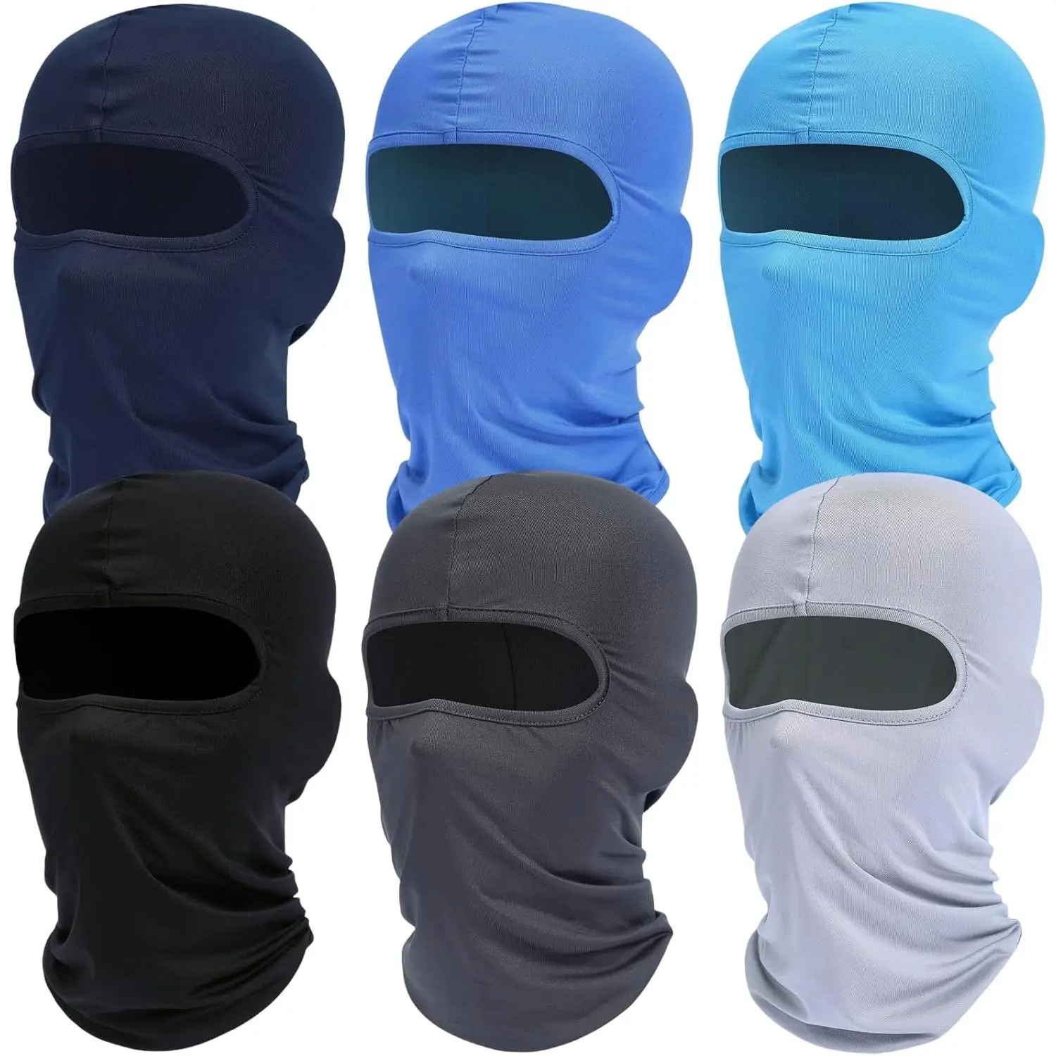 Balaclava Ski Face Mask: Cooling Neck Gaiter Full Face Cover Hood Shiesty Mask for Men Women 6 Pack Balaclava Ski Face Mask: Cooling Neck Gaiter Full Face Cover Hood Shiesty Mask for Men Women 6 Pack