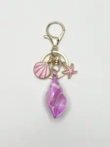 Ocean Star Shell Keychain, Elegant and Charming, Ideal Accessory for Women's Vacations, Perfect for Summer Beach, Y2K Fishing Theme