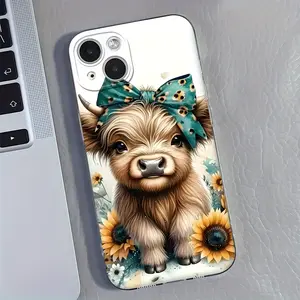 Fashion cute cow phone case for iPhone 16PROMAX/16PLUS/16PRO/16/15PROMAX/15PLUS/15PRO/15/14PROMAX/14PLUS/14PRO/14/13PROMAX/13PRO/13/12PROMAX/12PRO/12/11Promax/11Pro/11 gift iPhone cases screen protector Cover Protection Protective Casing