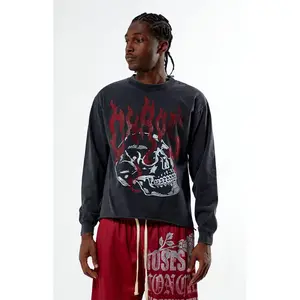 Pacsun Men's Chaos Cropped Long Sleeve T-Shirt