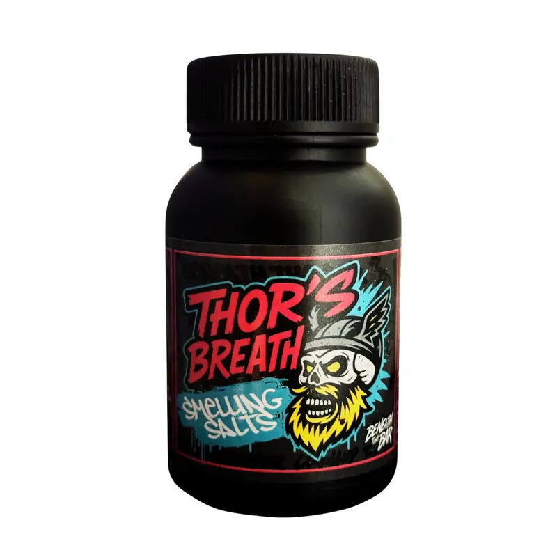 Thor's Breath Smelling Salts Training Aroma Powerlifting Strongman Ice Hockey Salts for Gym Use Only Extreme Training Aroma Instant Wake-Up Effect Hardcore Design