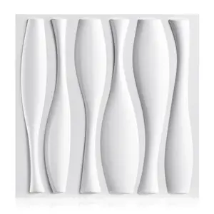 FLOLEOPA 3D Wall Panel, Geometric Design, PVC Waterproof and Fireproof, Suitable for Living Room, Lobby, Bedroom, Hotel, Office, Game Room, TV Backdrop Decoration, 11.8 inches x 11.8 inches, (Includes a roll of installation tape).