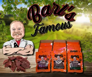Bart's Famous Jerky - 12 Bag Bundle - Handcrafted Beef Jerky with Premium Cuts & Seasonings - Snack by Bart's Famous