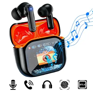 Wireless Running Headphones, LCD Touch Control earbuds, 30-Hour Hi-Fi Sound, ANC/ENC Noise Cancellation, Remote Photography, 3 Color Options, True Wireless Headphones