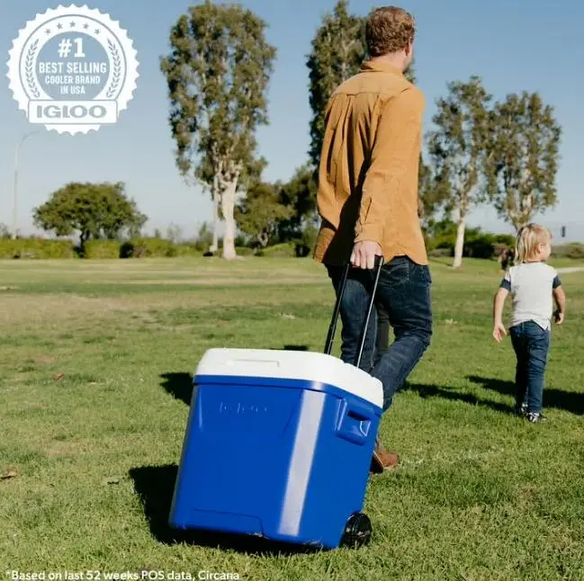 Igloo 60 QT Laguna Ice Chest Cooler with Wheels