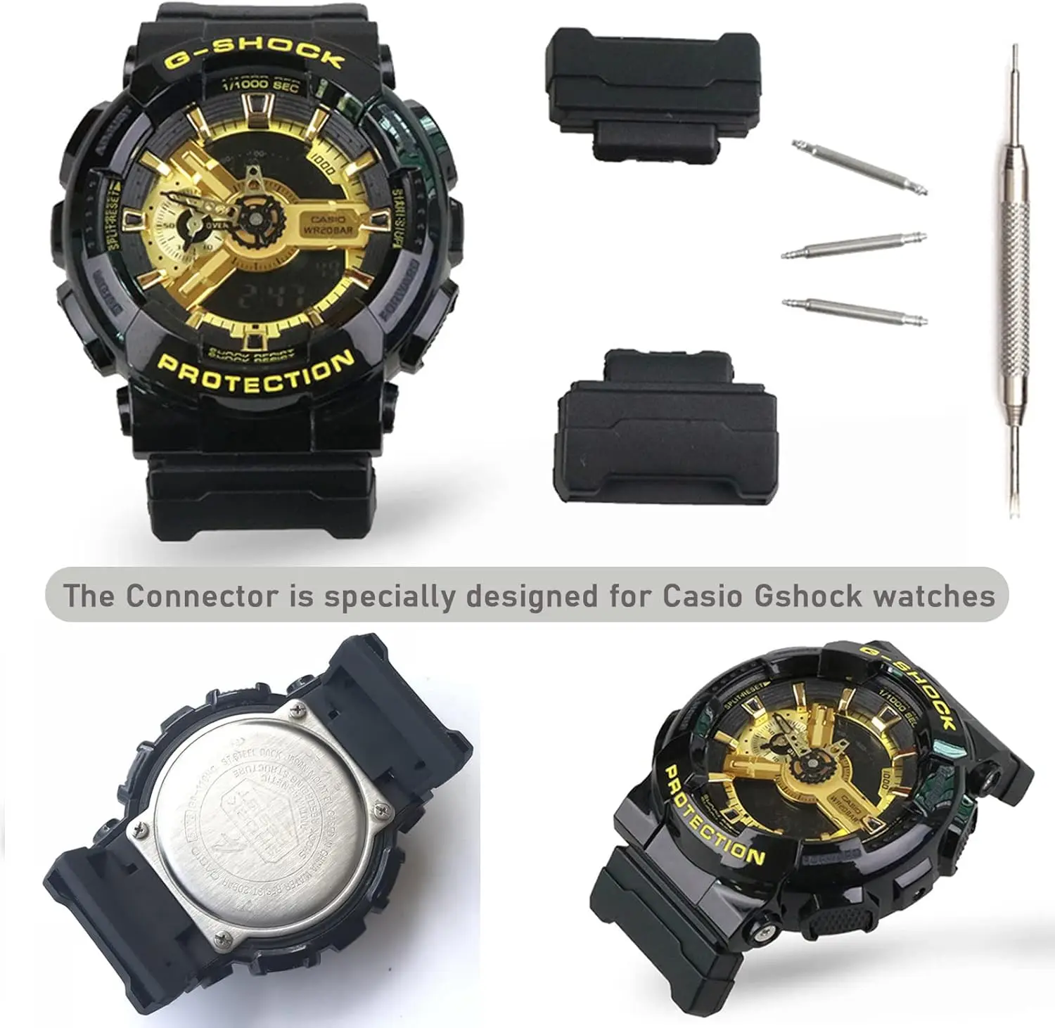 Nylon Strap Replacement for G-Shock Watch Bands Compatible with