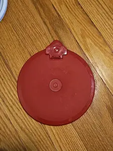 Vintage Tupperware Replacement Red Mix-N-Store Lid Seal 696 with Pour Spout 697