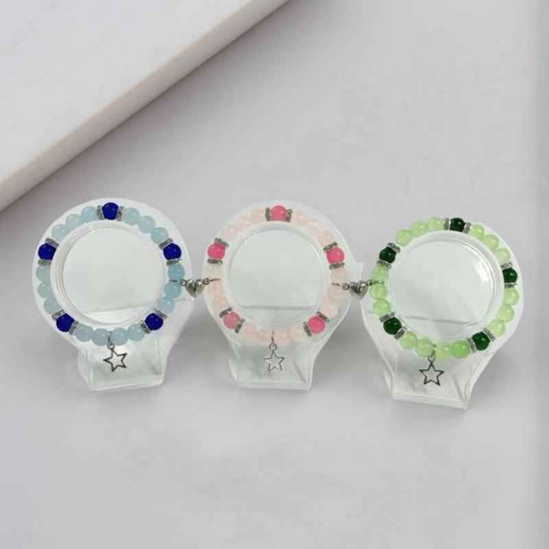 Powergirl Matching Bracelets 3 Pieces Perfect Gift for 3 Best Friends with Colorful Beads and Star Charms
